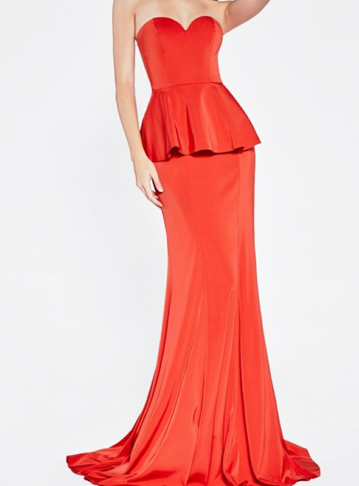 Fitted formal gown,homecoming prom evening dress